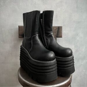 Dollskill Current Mood Toughen Up Platform Boots